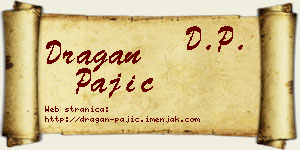 Dragan Pajić vizit kartica